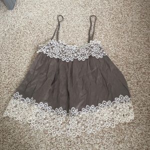 Zara romantic lace-trimmed camisole